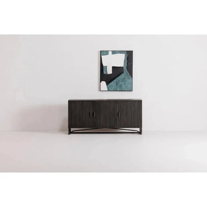 Sierra Wood and Steel Black Sideboard - LOOMLAN - Moe's Home - Sideboards