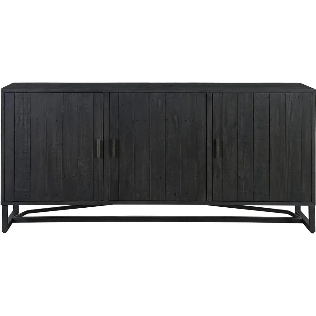 Sierra Wood and Steel Black Sideboard - LOOMLAN - Moe's Home - Sideboards