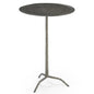 Silas Hammered Metal Design Accent Table - LOOMLAN - Bassett Mirror - Side Tables