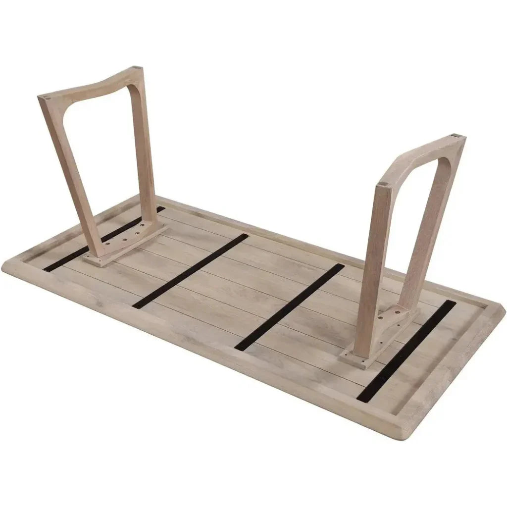 Silas Mid-Century Rectangle Wood Dining Table-Dining Tables-Moe's Home-LOOMLAN