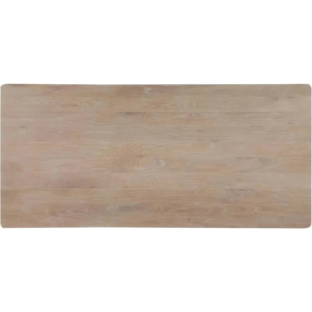 Silas Mid-Century Rectangle Wood Dining Table-Dining Tables-Moe's Home-LOOMLAN