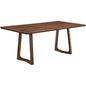 Silas Solid Walnut Rectangle Wood Dining Table-Dining Tables-Moe's Home-LOOMLAN