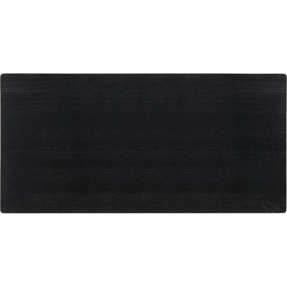 Silas Wood Black Rectangular Dining Table-Dining Tables-Moe's Home-LOOMLAN