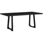 Silas Wood Black Rectangular Dining Table-Dining Tables-Moe's Home-LOOMLAN