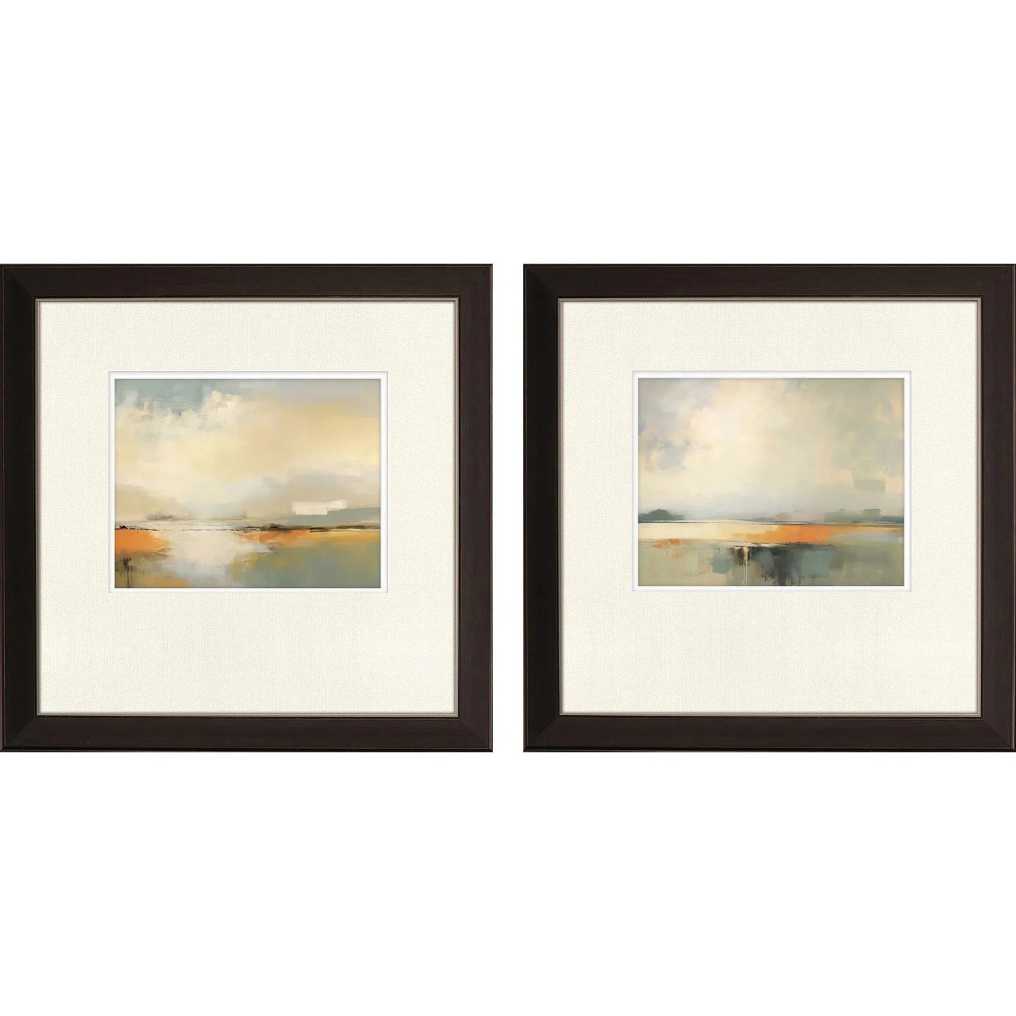 Silent Landscape Blue Framed Wall Art 2PC