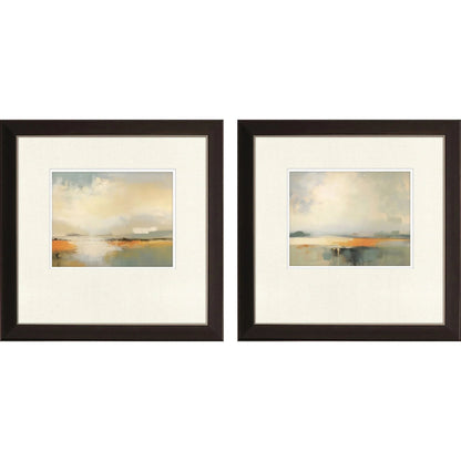 Silent Landscape Blue Framed Wall Art 2PC
