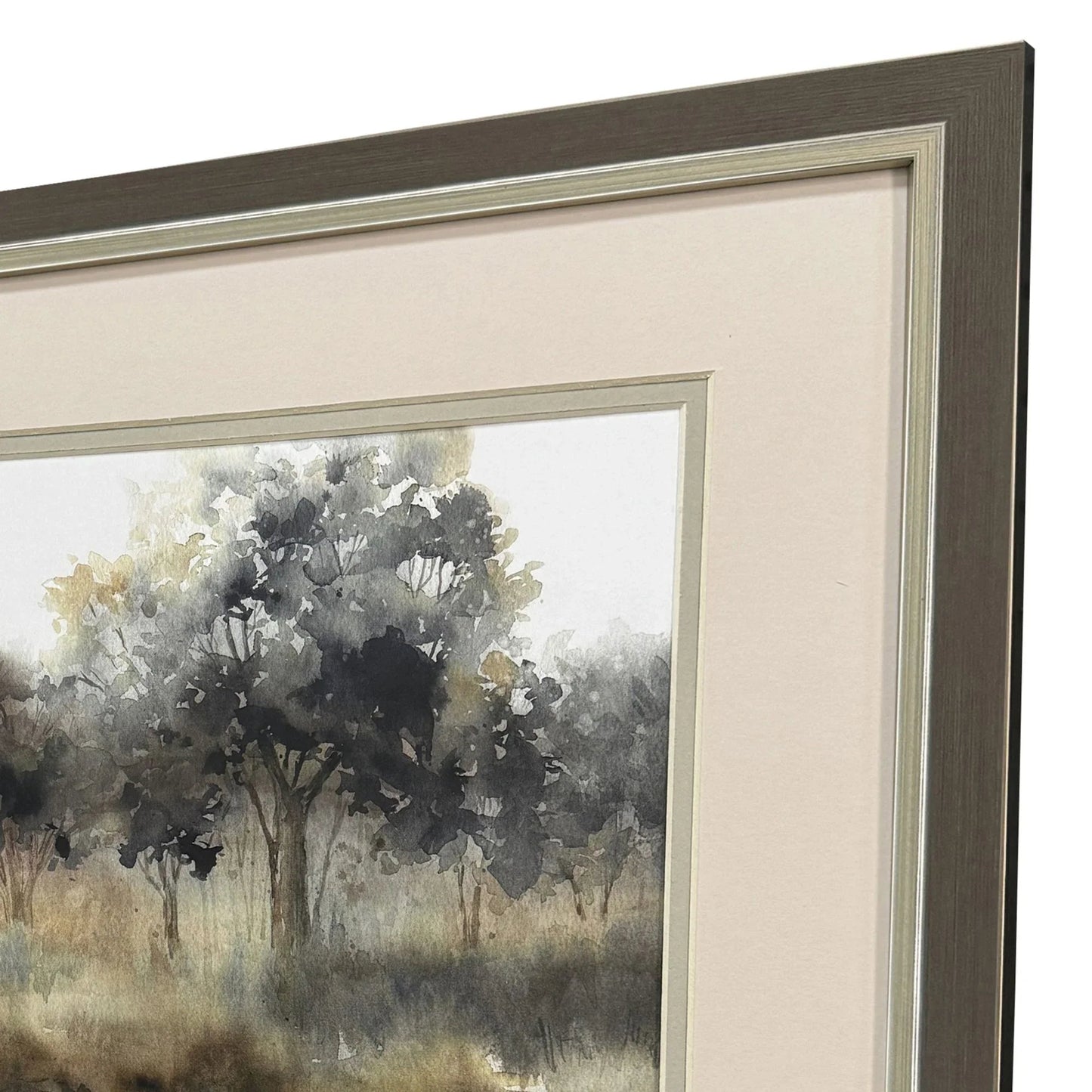 Silent Waters Blue Framed Wall Art 2PC