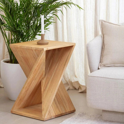 Silhouette TwistedSquare Side Table - LOOMLAN - LH Imports - Side Tables