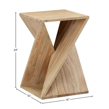 Silhouette TwistedSquare Side Table - LOOMLAN - LH Imports - Side Tables