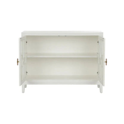 Silhouette Wooden White Chest - LOOMLAN - Chelsea House - Chests