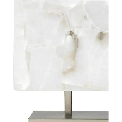 Silver Alabaster Ghost Horizon Table Lamp - LOOMLAN - Jamie Young - Table Lamps