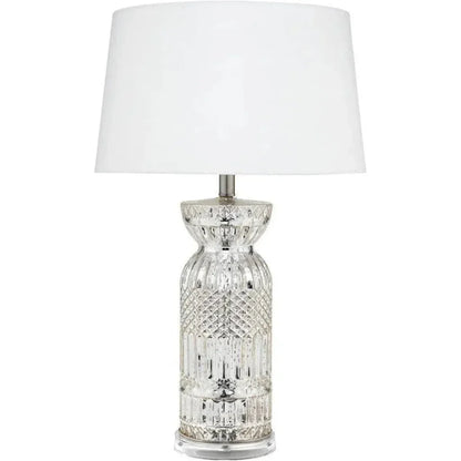Silver Glass Acrylic Isla Table Lamp - LOOMLAN - Jamie Young - Table Lamps