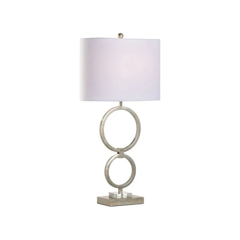 Silver Loop Crystal Accents Table Lamp - LOOMLAN - Chelsea House - Table Lamps