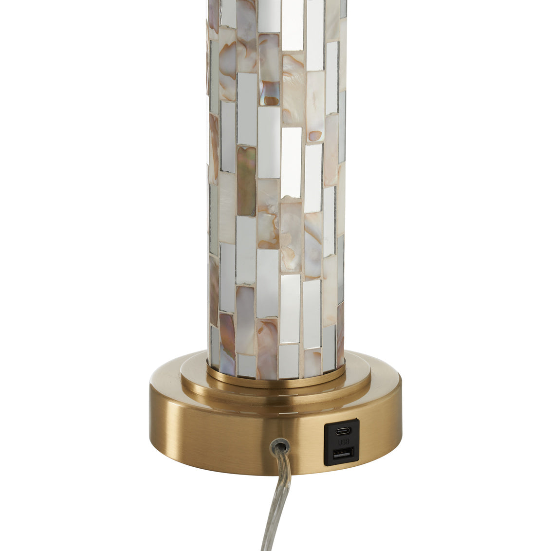 Simmons Mother of Pearl Table Lamp