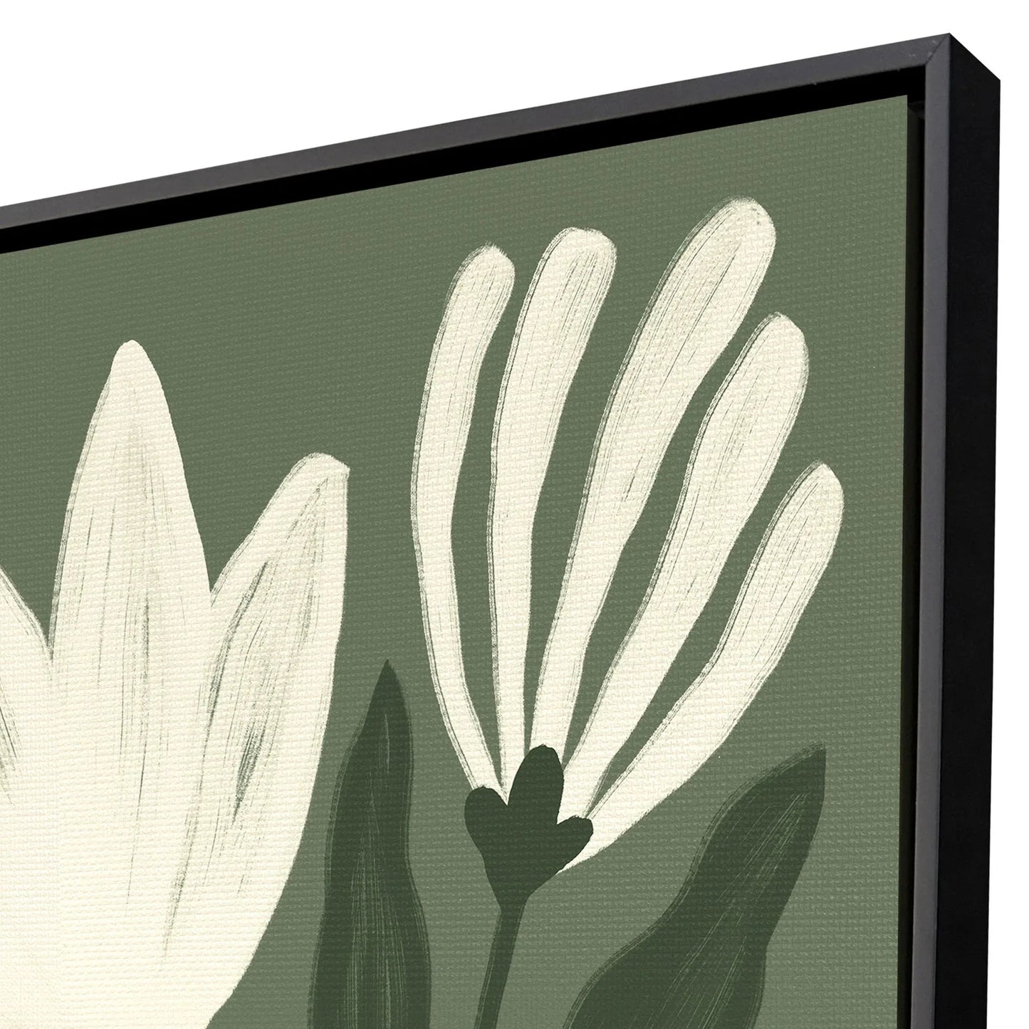 Simple Petals Hand Assembled Canvas Art