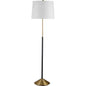 Sindi Metal Black and Gold Floor Lamp-Floor Lamps-Bassett Mirror-LOOMLAN