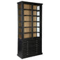 Single Balmoral Wooden Black Display Cabinet - LOOMLAN - Furniture Classics - Accent Cabinets