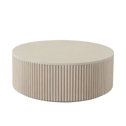 Siren Wooden Round Cocktail Table - LOOMLAN - Diamond Sofa - Coffee Tables