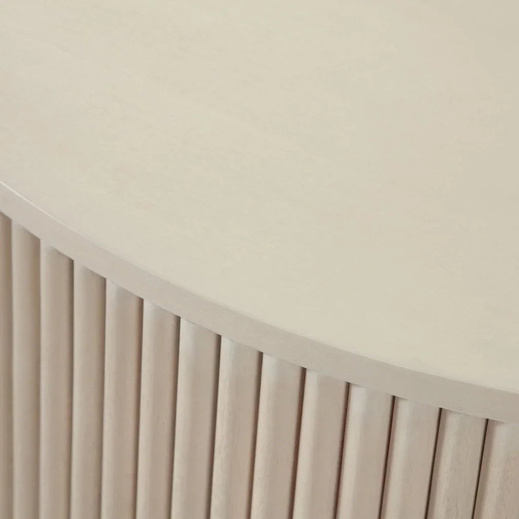 Siren Wooden Round Cocktail Table - LOOMLAN - Diamond Sofa - Coffee Tables