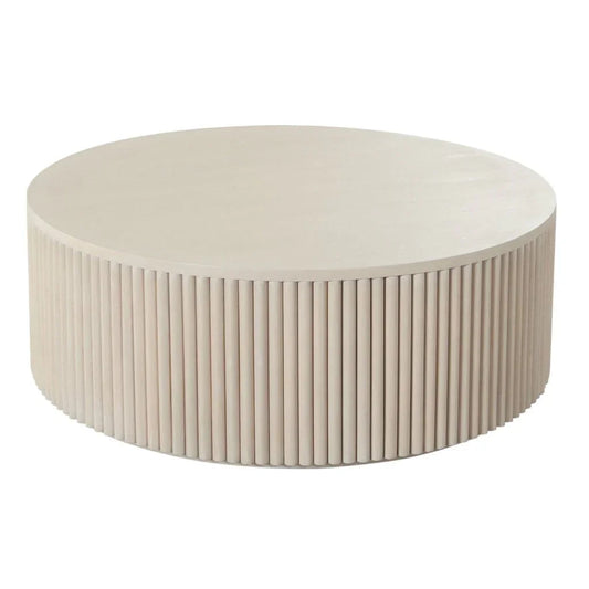 Siren Wooden Round Cocktail Table - LOOMLAN - Diamond Sofa - Coffee Tables