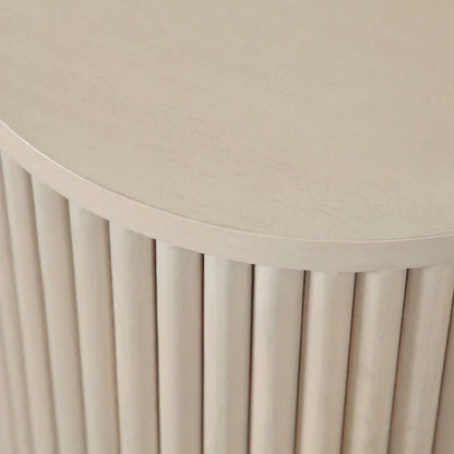 Siren Wooden Round End Table - LOOMLAN - Diamond Sofa - Side Tables