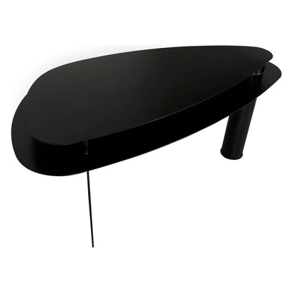 Sita Industrial Steel Black Desk-Home Office Desks-Noir-LOOMLAN