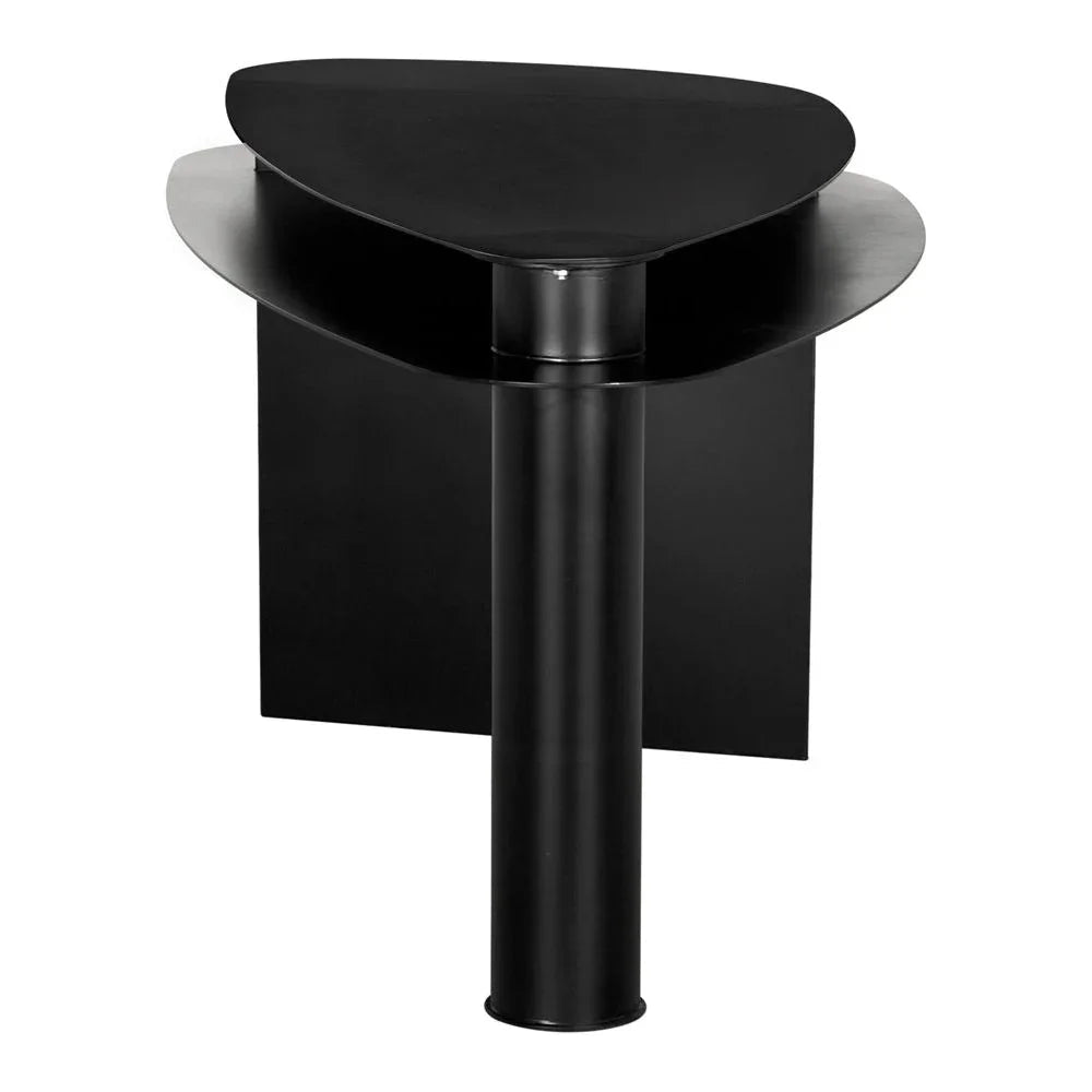 Sita Industrial Steel Black Desk-Home Office Desks-Noir-LOOMLAN