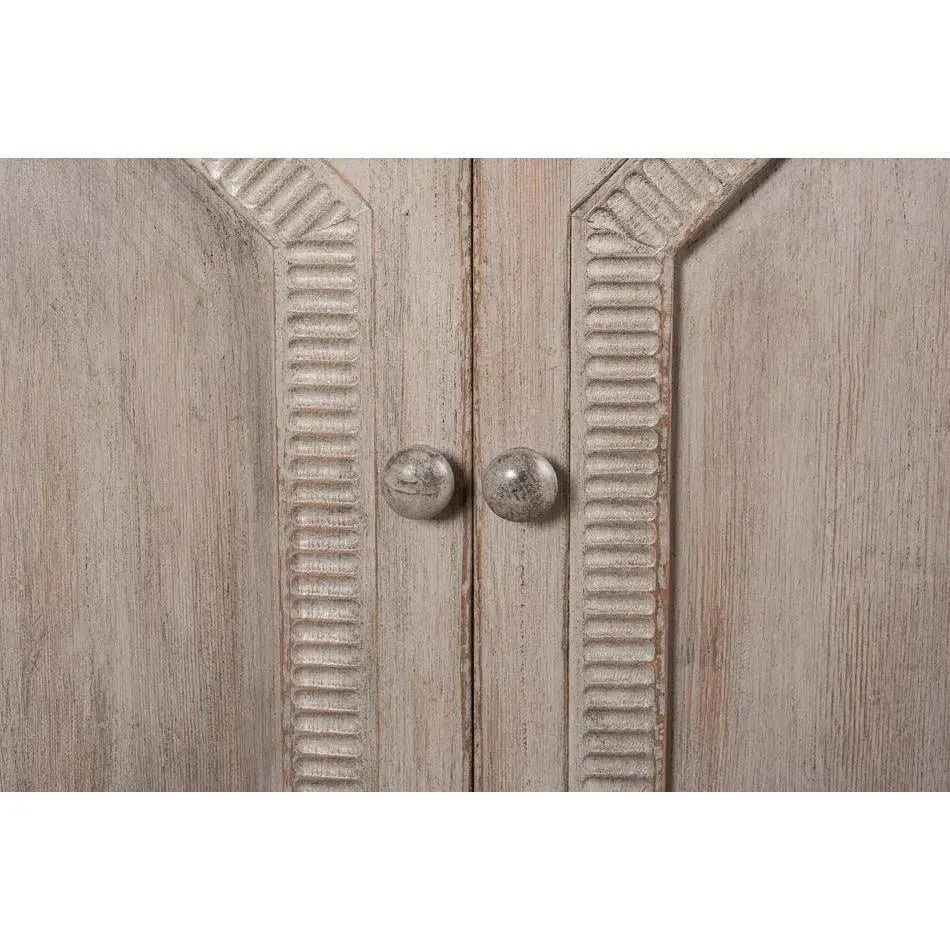 Six Diamonds Sideboard French Grey - LOOMLAN - Sarreid - Sideboards