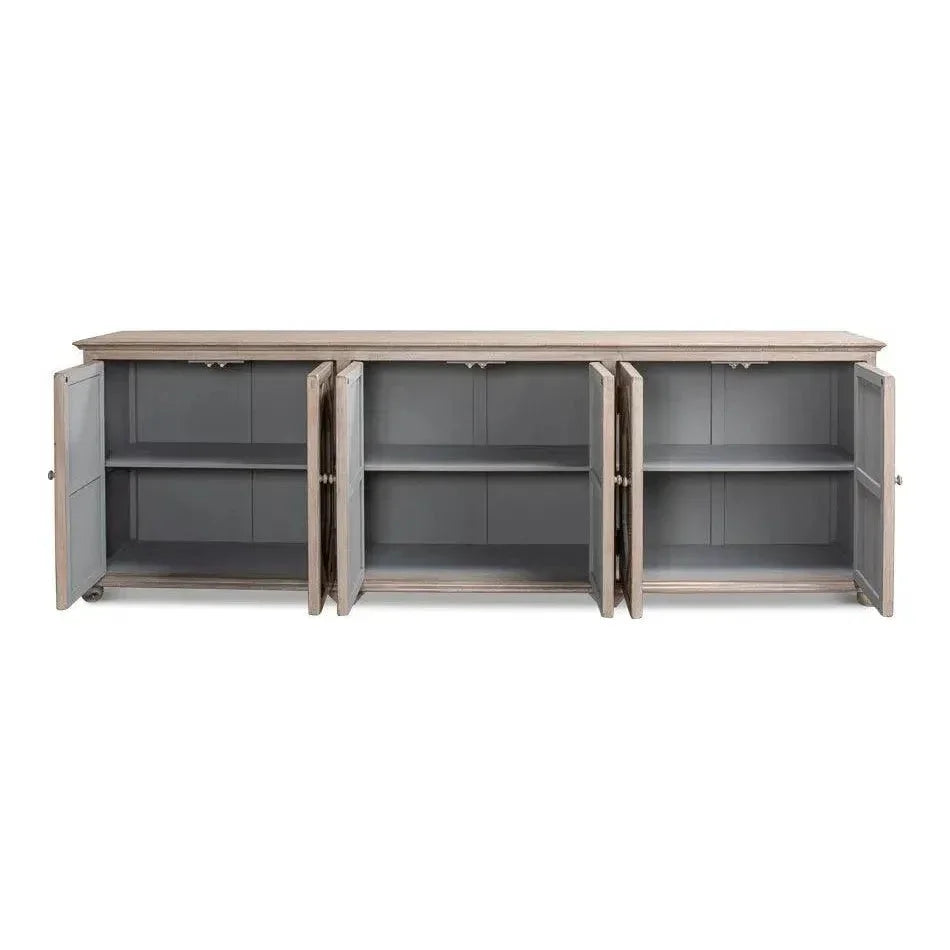 Six Diamonds Sideboard French Grey - LOOMLAN - Sarreid - Sideboards