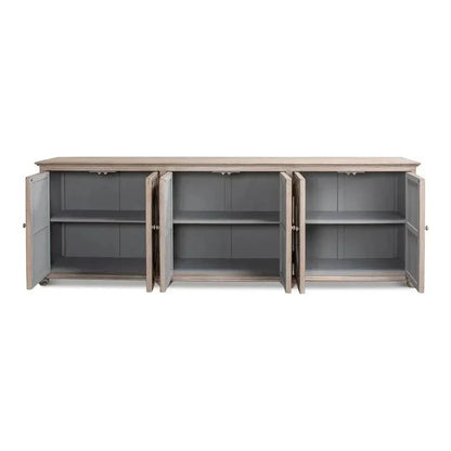 Six Diamonds Sideboard French Grey - LOOMLAN - Sarreid - Sideboards