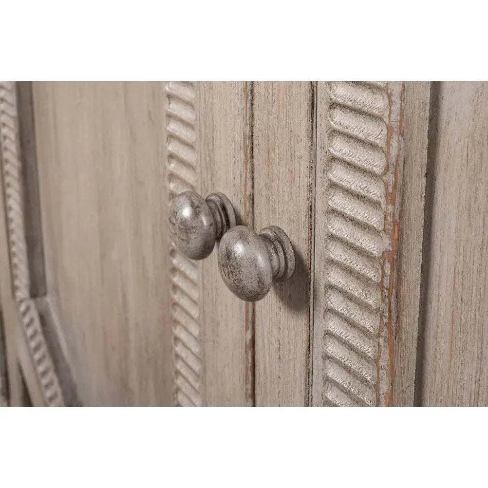 Six Diamonds Sideboard French Grey - LOOMLAN - Sarreid - Sideboards