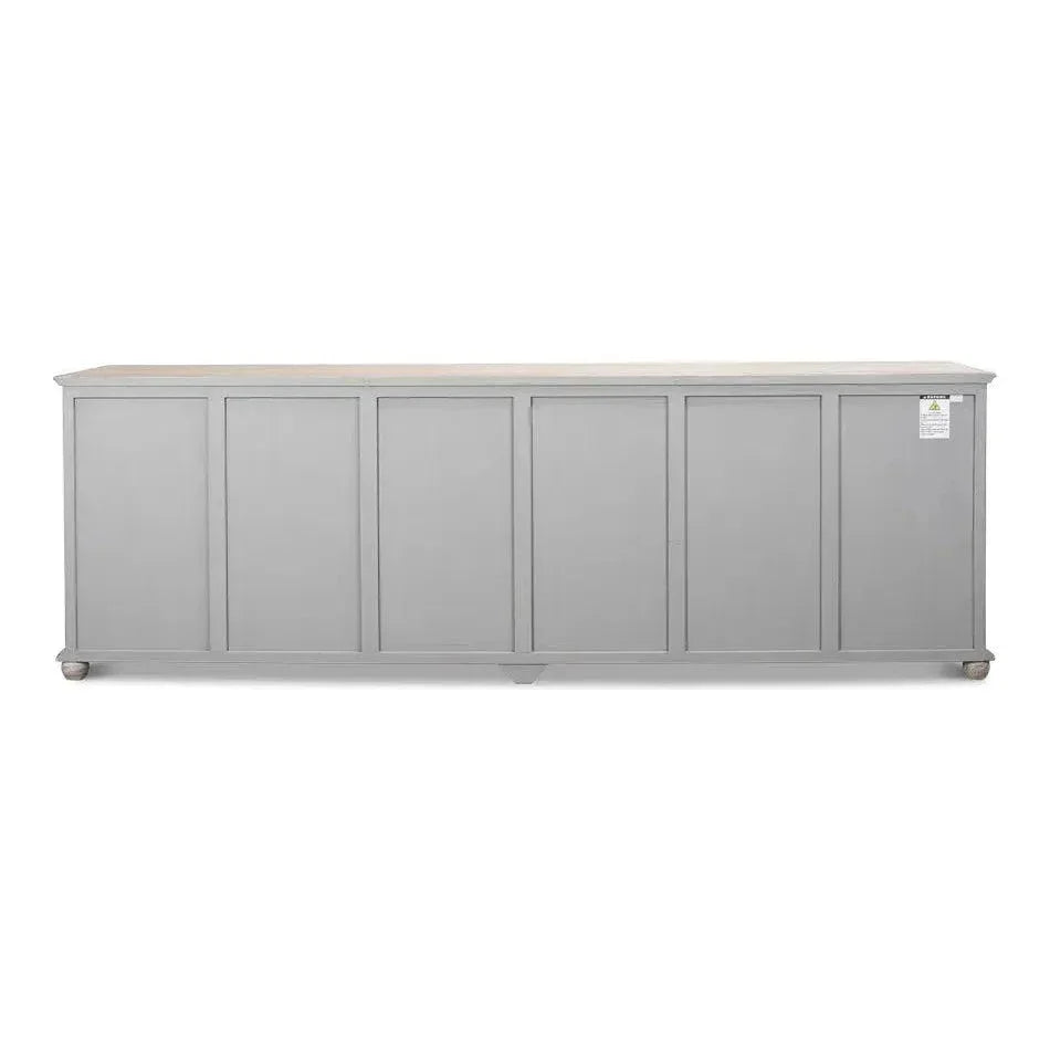 Six Diamonds Sideboard French Grey - LOOMLAN - Sarreid - Sideboards