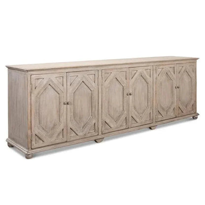 Six Diamonds Sideboard French Grey - LOOMLAN - Sarreid - Sideboards