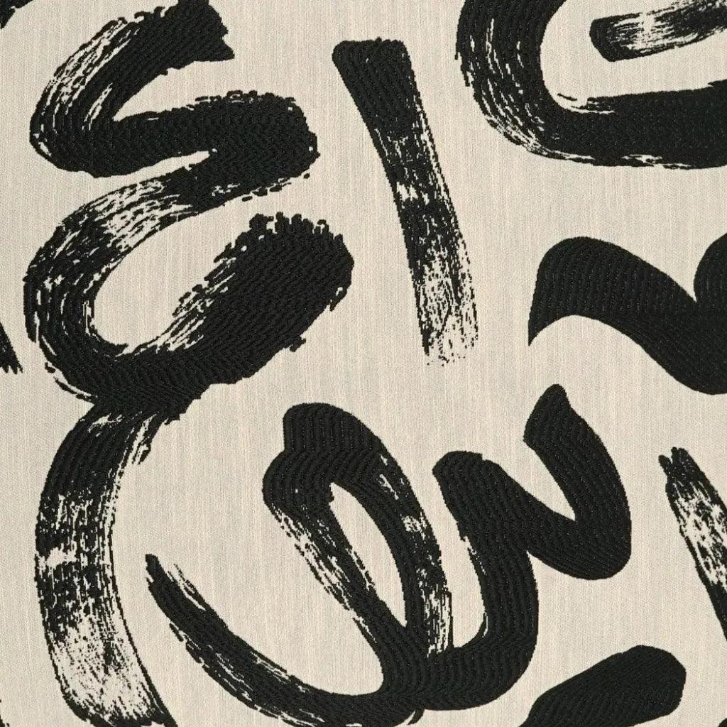 Sketch Black Throw Pillow With Insert - LOOMLAN - D.V. Kap - Throw Pillows