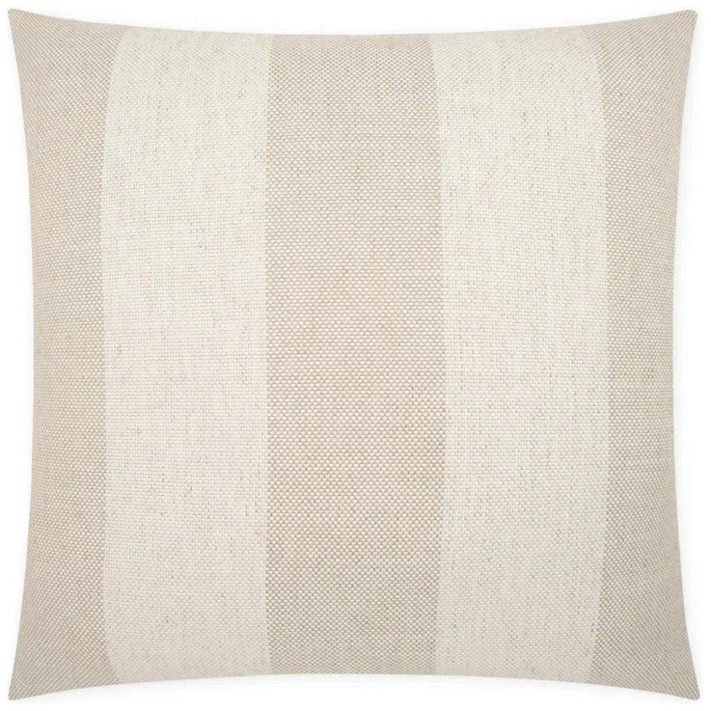 Skippy Flax Beach Stripes Large Throw Pillow Insert - LOOMLAN - D.V. Kap - Throw Pillows