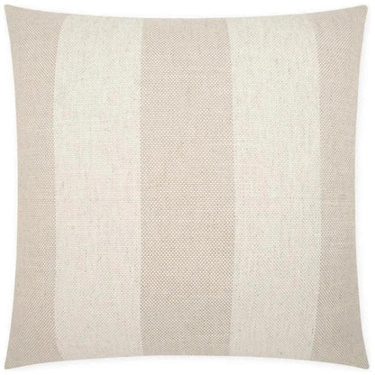 Skippy Flax Beach Stripes Large Throw Pillow Insert - LOOMLAN - D.V. Kap - Throw Pillows