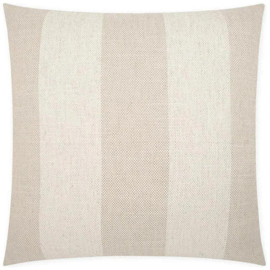 Skippy Flax Beach Stripes Large Throw Pillow Insert - LOOMLAN - D.V. Kap - Throw Pillows