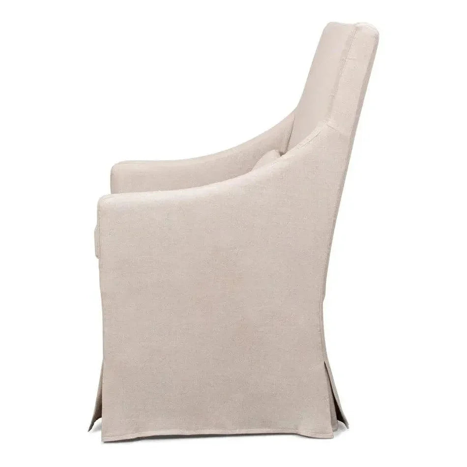 Skirted Dining Arm Chair - LOOMLAN - Sarreid - Dining Chairs