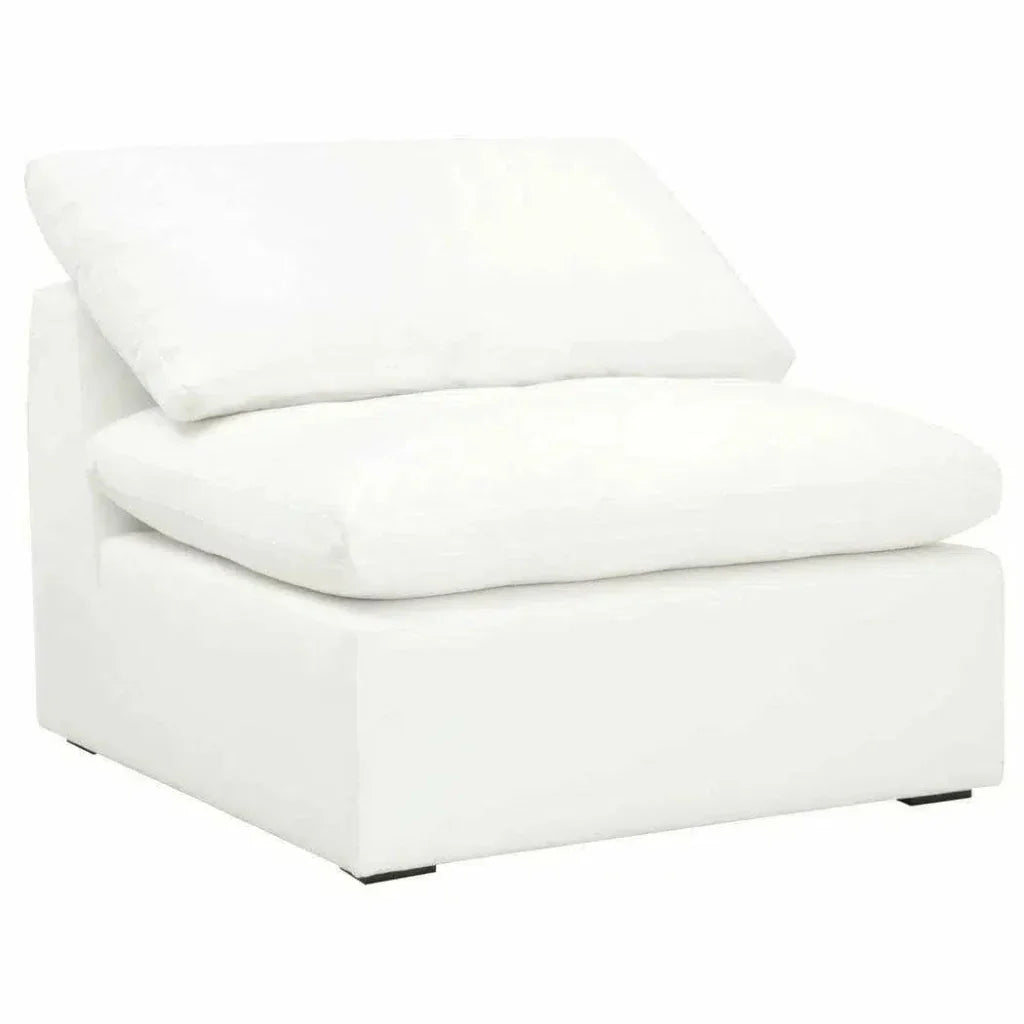 Sky Modular Chair LiveSmart White Espresso-Modular Components-Essentials For Living-LOOMLAN
