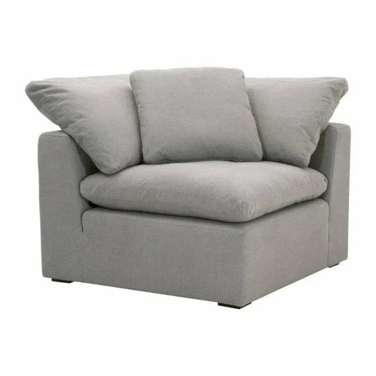 Sky Modular Corner Chair LiveSmart Grey-Modular Components-Essentials For Living-LOOMLAN