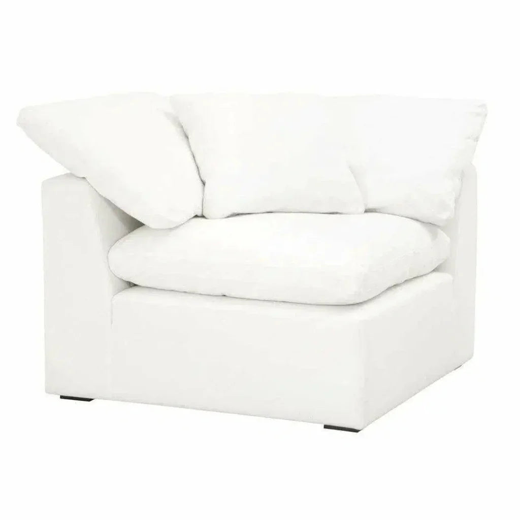 Sky Modular Corner Chair LiveSmart White-Modular Components-Essentials For Living-LOOMLAN