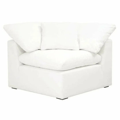 Sky Modular Corner Chair LiveSmart White-Modular Components-Essentials For Living-LOOMLAN