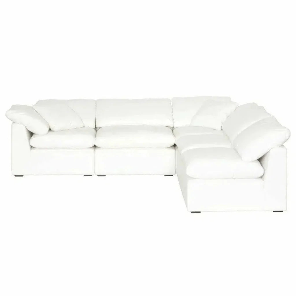 Sky Modular Corner Chair LiveSmart White-Modular Components-Essentials For Living-LOOMLAN