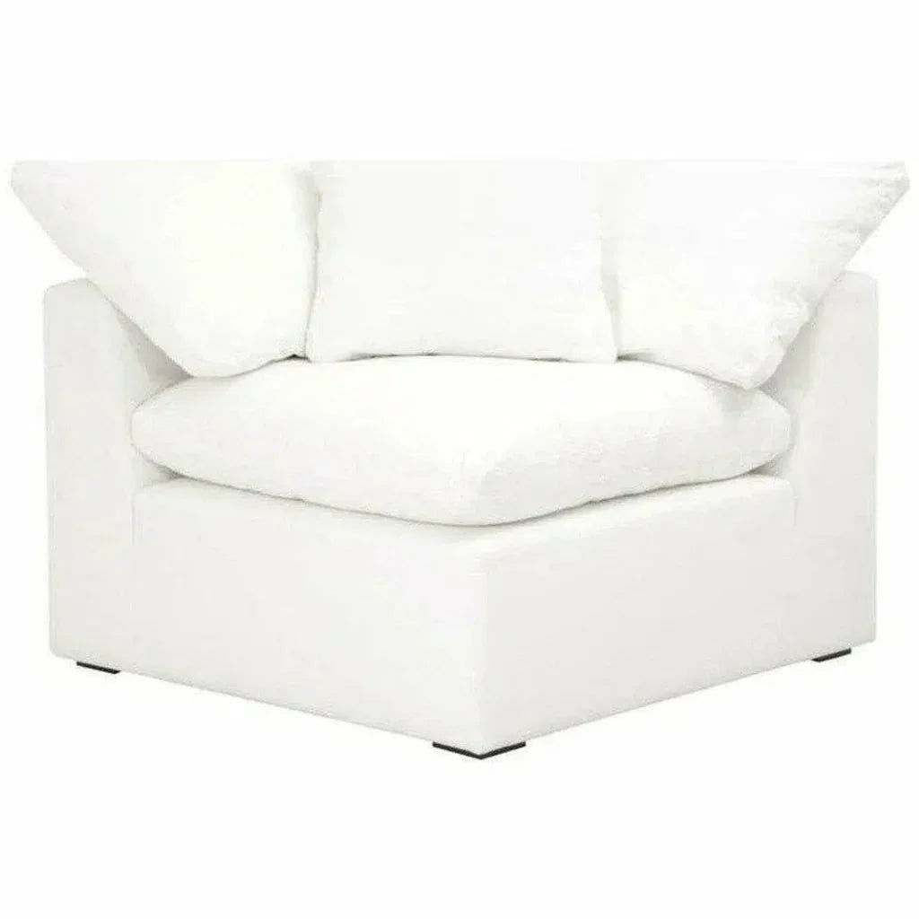 Sky Modular Corner Chair LiveSmart White-Modular Components-Essentials For Living-LOOMLAN
