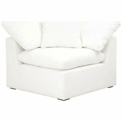 Sky Modular Corner Chair LiveSmart White-Modular Components-Essentials For Living-LOOMLAN