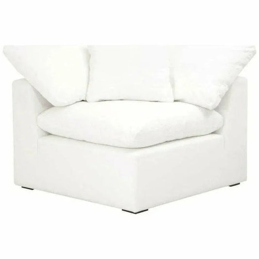 Sky Modular Corner Chair LiveSmart White-Modular Components-Essentials For Living-LOOMLAN
