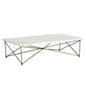 Skyy Steel Framed Marble Coffee Table - LOOMLAN - SUNPAN - Coffee Tables