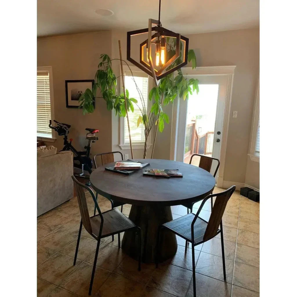 Slatback Metal Dining Chair (Set Of 4) - LOOMLAN - LH Imports - Dining Chairs