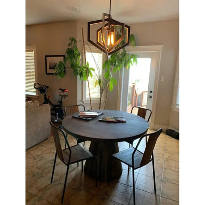 Slatback Metal Dining Chair (Set Of 4) - LOOMLAN - LH Imports - Dining Chairs