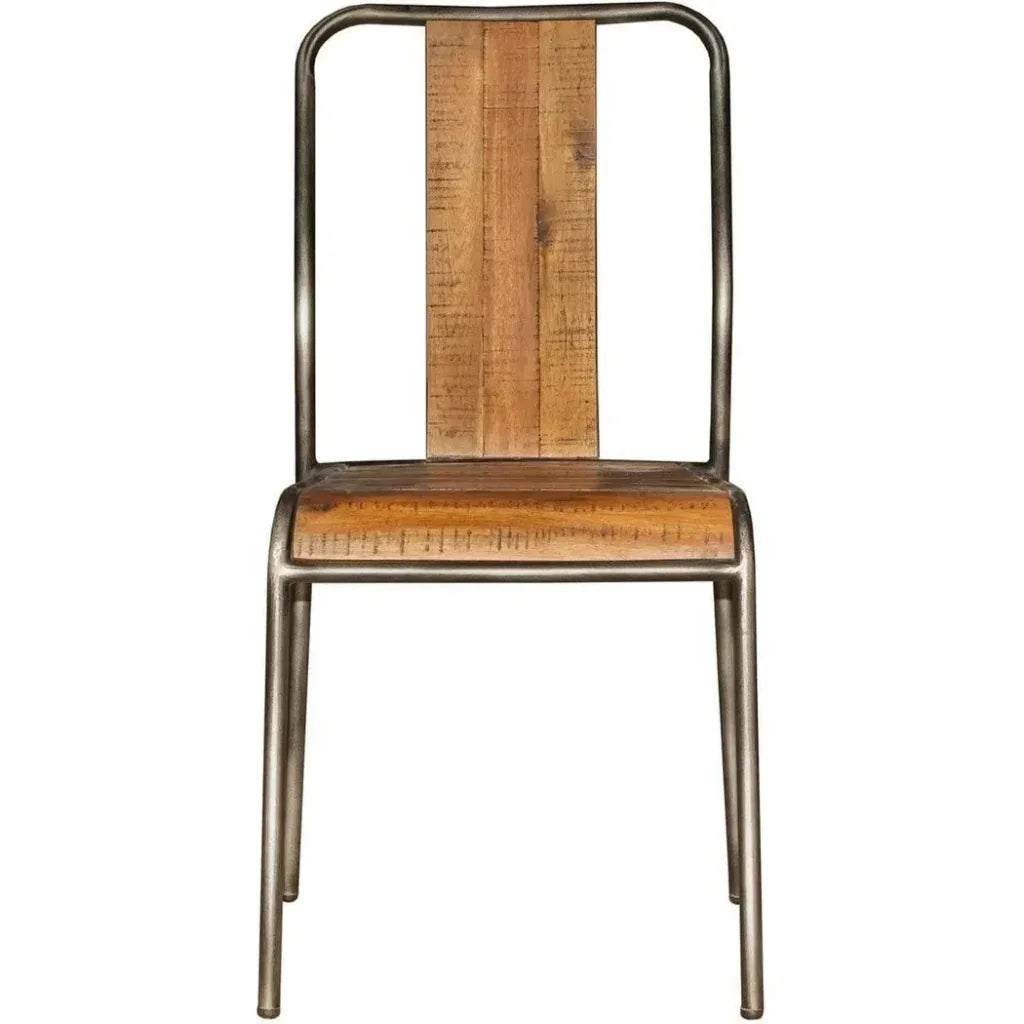 Slatback Metal Dining Chair (Set Of 4) - LOOMLAN - LH Imports - Dining Chairs